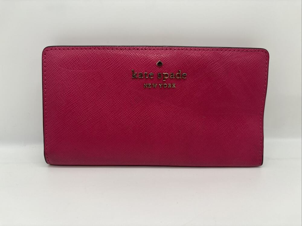 Kate Spade New York Staci Large Slim Bifold Wallet - Hot Pink